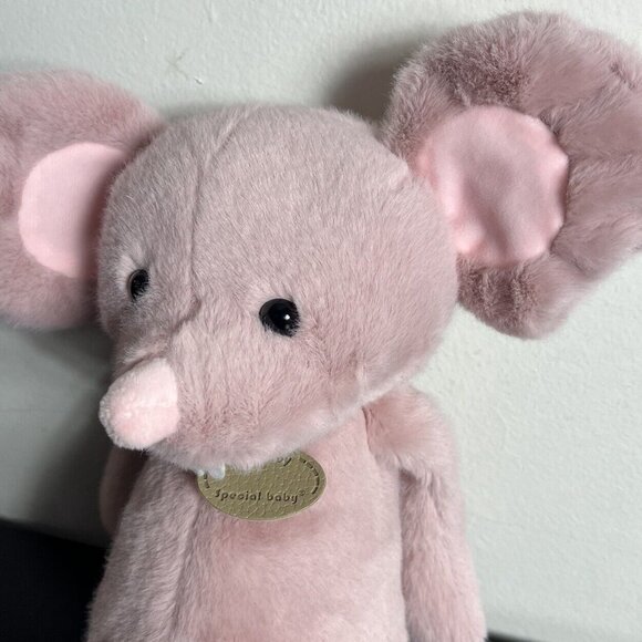 MUMUSO Pink 13" Plush Mouse Stuffed Animal with Big Ears - Picture 2 of 6